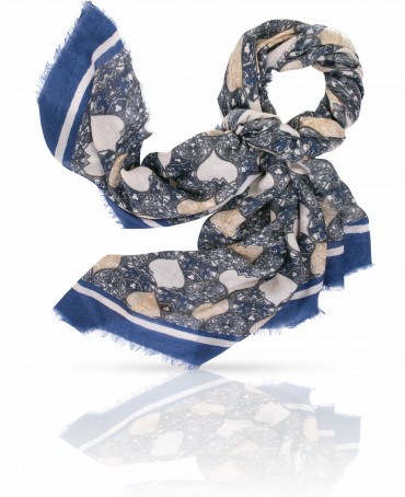 Палантин Унисекс W70.TW4-SK114/BLUE